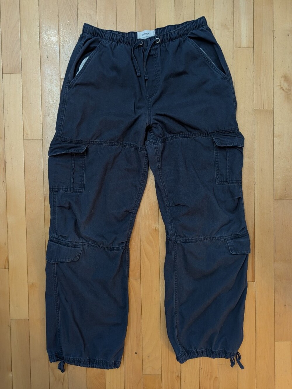 refuge Navy Drawstring Cargo Pants